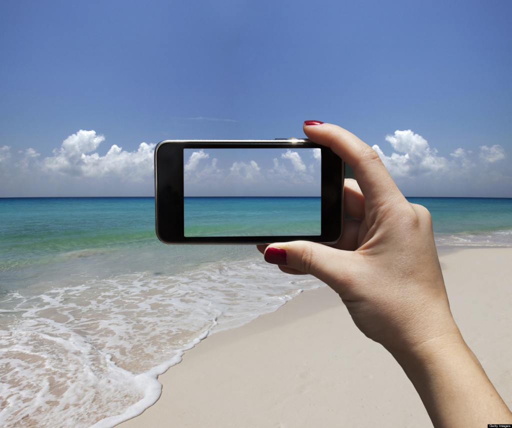 Iphone at Beach