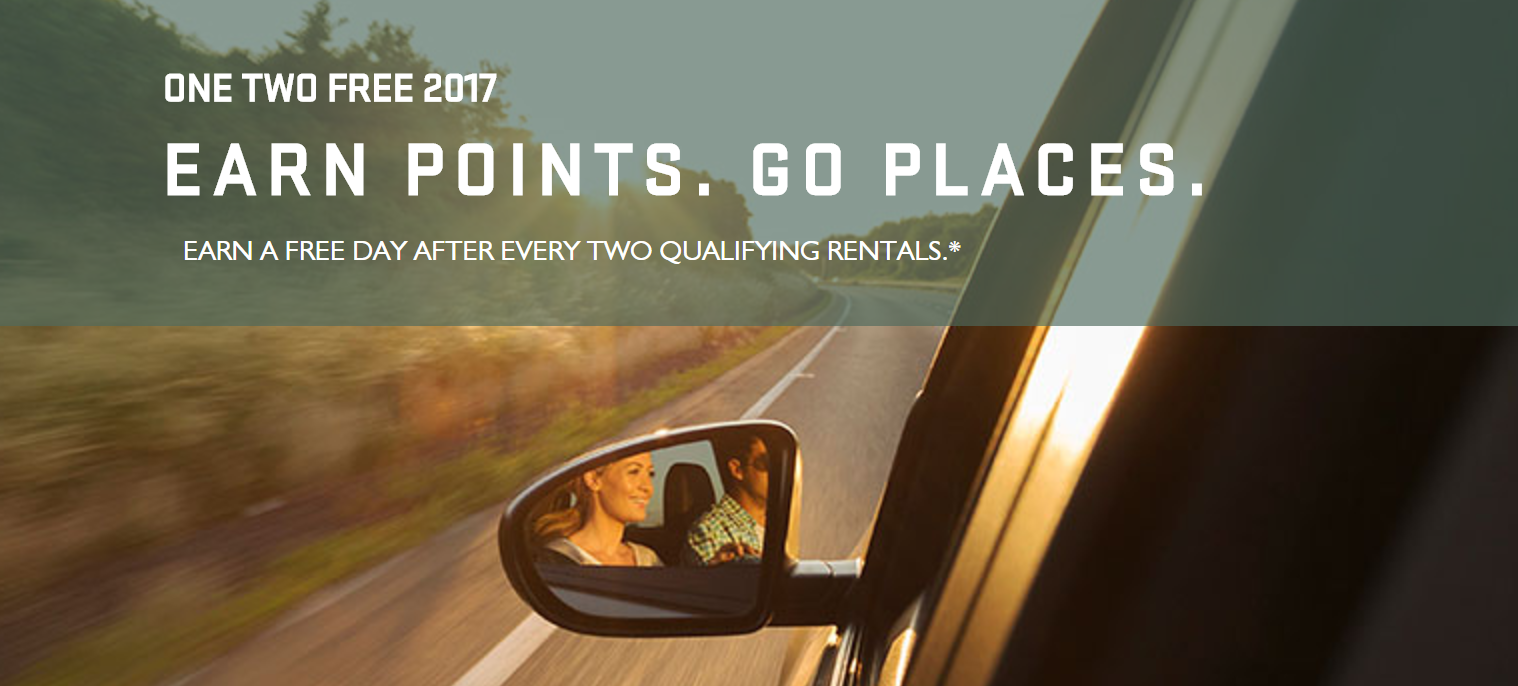 Explore with National Car Rental's One “One Two Free” Promo